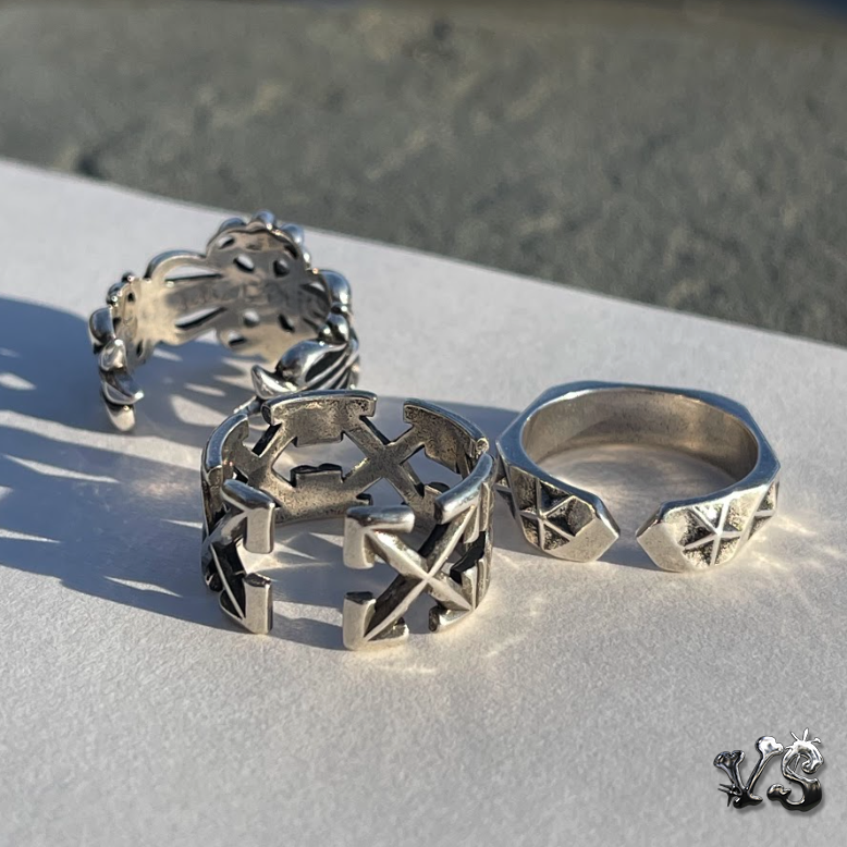 Lux Bianco White Handmade Acrylic Crystal Ring
